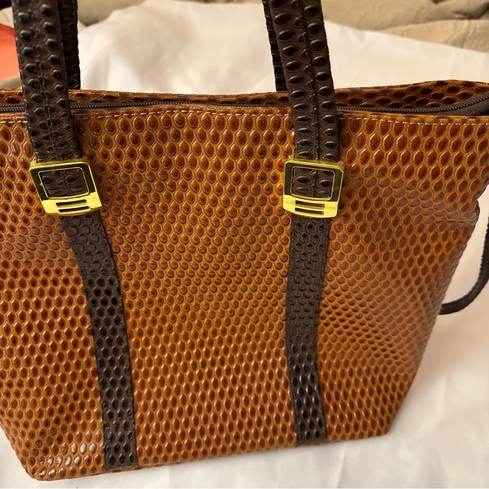 Source Unknown Honeycomb Brown Tote - image 1